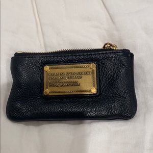 Marc Jacobs Wallet w/ Key Ring - Black Leather
